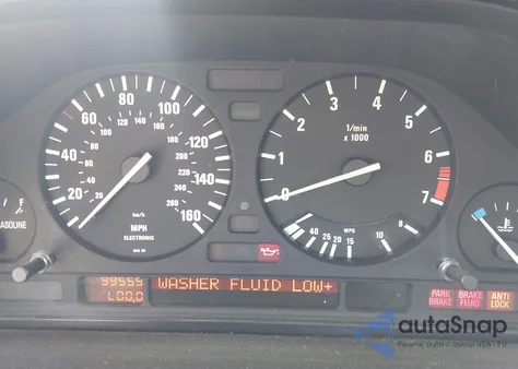 1991 BMW 525 I z USA, uszkodzony, nr VIN WBAHD531XMBF95118